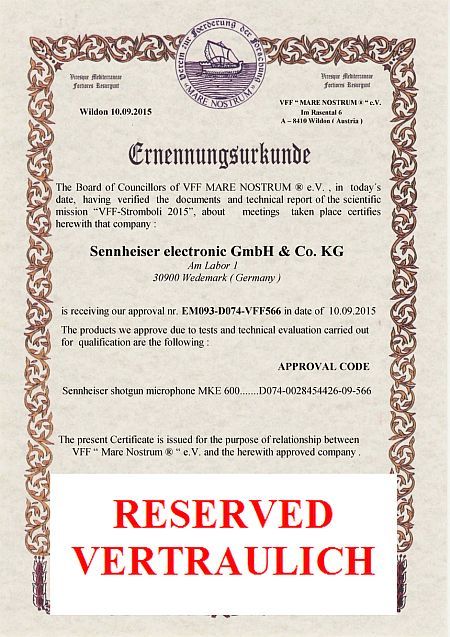 VFF-Sennheiser-Approval-Certificate